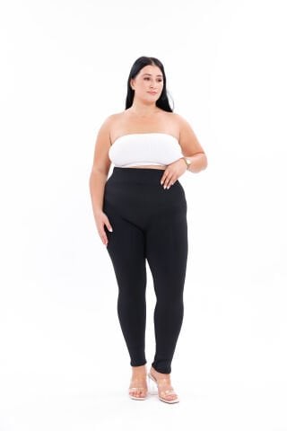 Kadın Termal Kışlık Battal  Kürklü Peluş Tayt