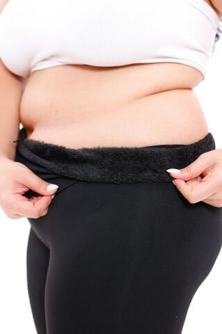 Kadın Termal Kışlık Battal  Kürklü Peluş Tayt