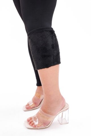 Kadın Termal Kışlık Battal  Kürklü Peluş Tayt