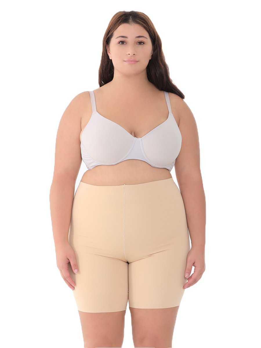Lazer Kesim Paçalı Basen Korse Ten Renk 4XL