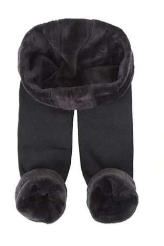 Erkek Termal Kışlık Kürk Battal Peluş Tayt İçlik