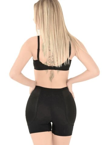 Süngerli Basen Dolgulu Pop-Up Korse Kum Saati Korse Siyah Renk