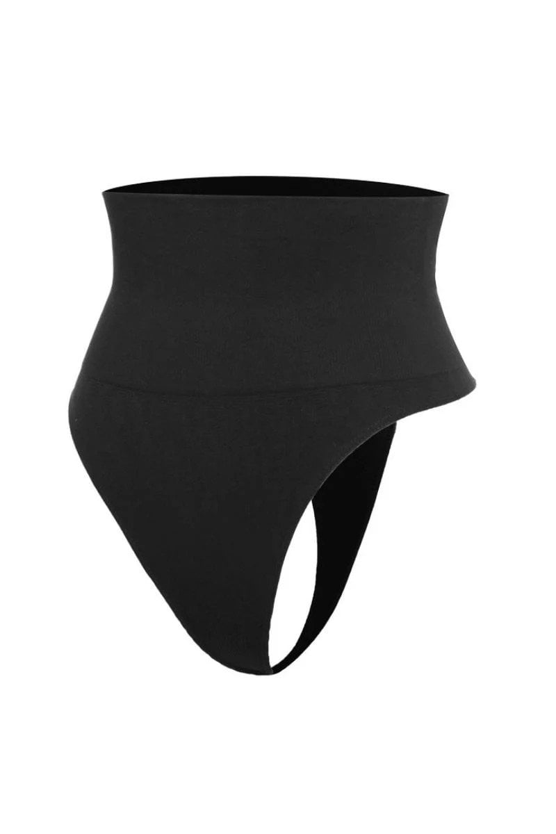 Lazer Kesim String Tanga Korse Siyah Renk