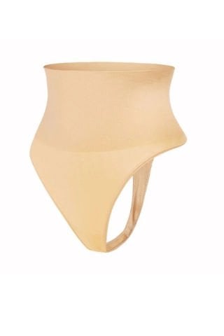 Lazer Kesim String Tanga Korse Ten Renk XL