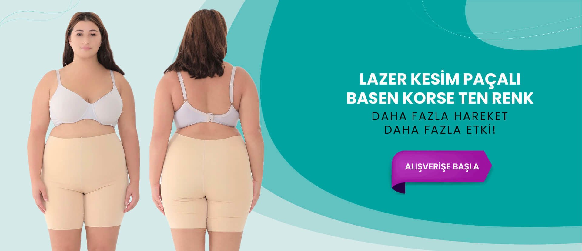 lazer kesim paçalı basen korse